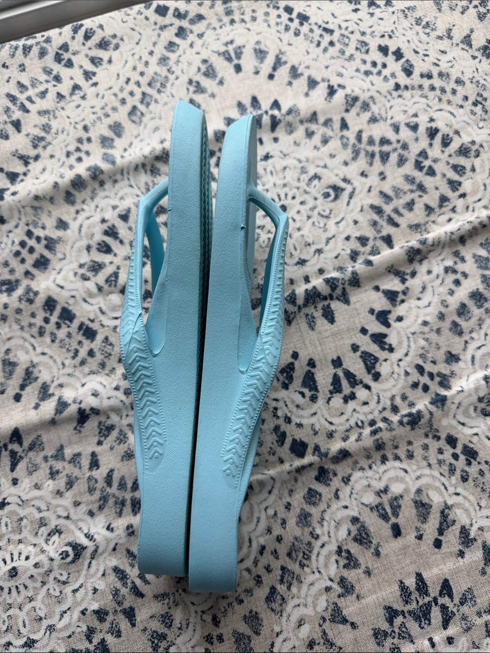 Archie’s Women's Light Blue Flip Flop Sandals - Picture 3 of 3